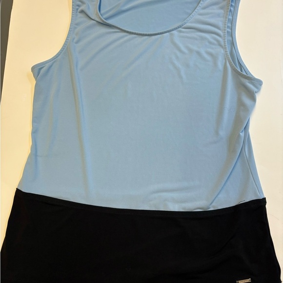 Calvin Klein colour block blue and black camisole top blouse women's size Medium - Picture 2 of 6